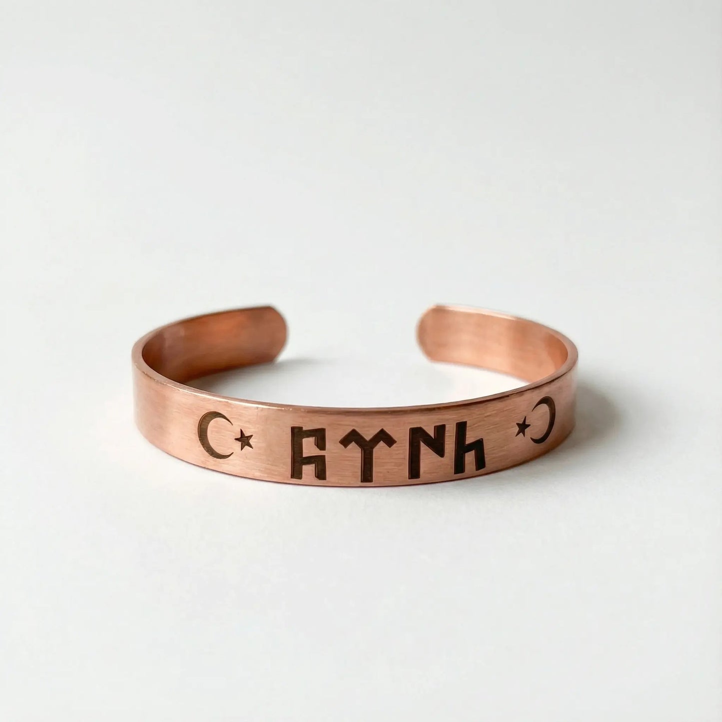 Göktürk Sembollü El Yapımı Bakır Bileklik