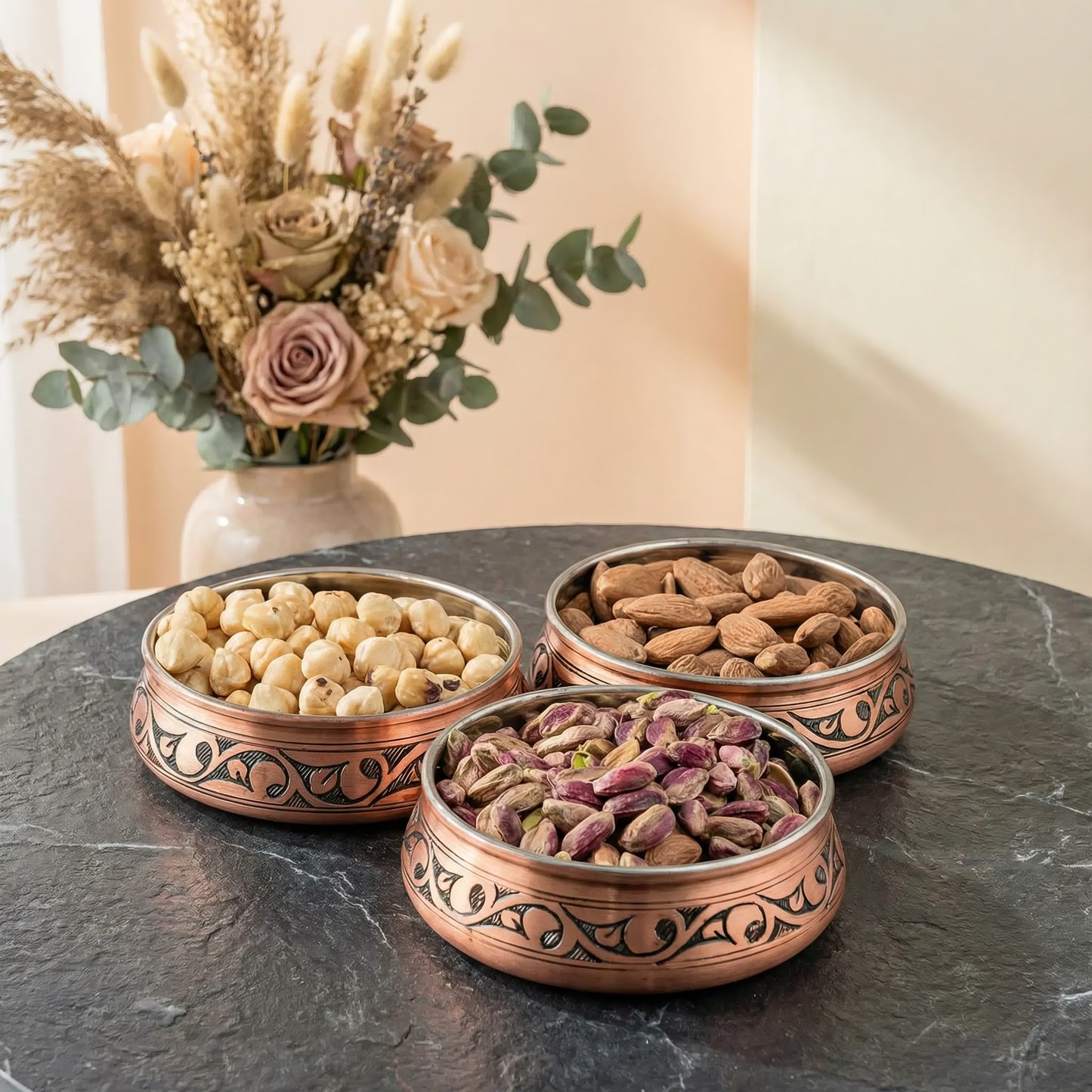 Ağır İşlemeli Bakır Çerezlik