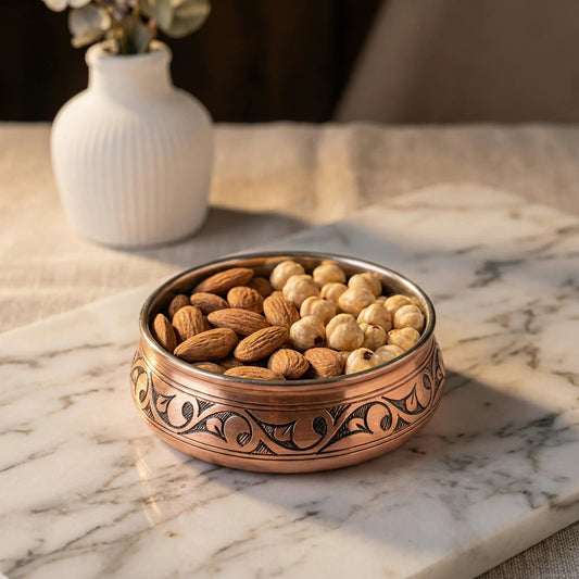 Ağır İşlemeli Bakır Çerezlik