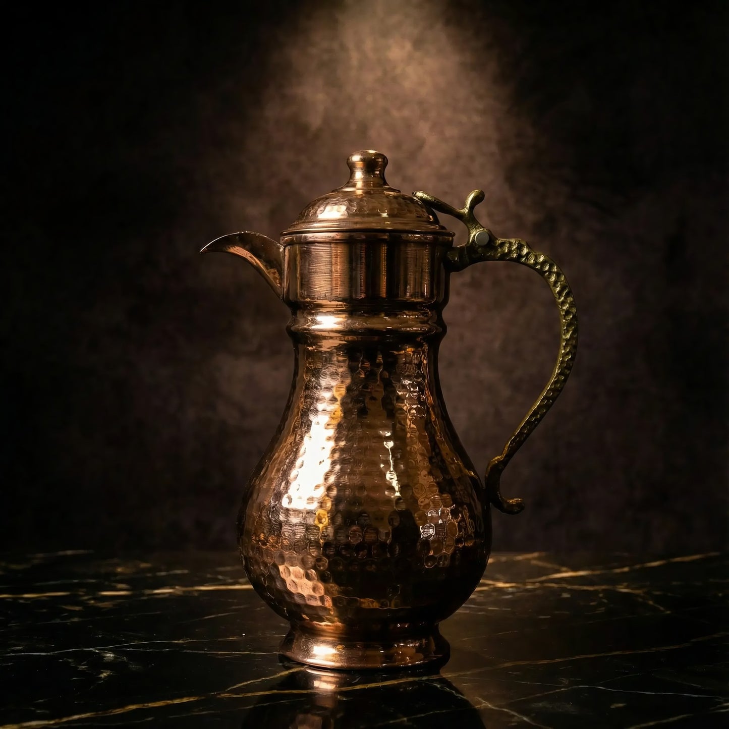 Kalaylı, Kapaklı Bakır Sürahi (2.5 Litre)