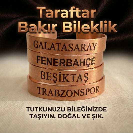 Taraftar Bakır Bileklik