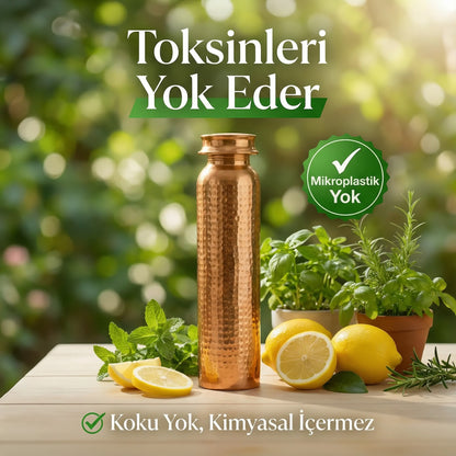 Kalaylı Saf Bakır Matara (700 ml)