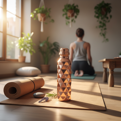 Kalaylı Saf Bakır Matara (700 ml)