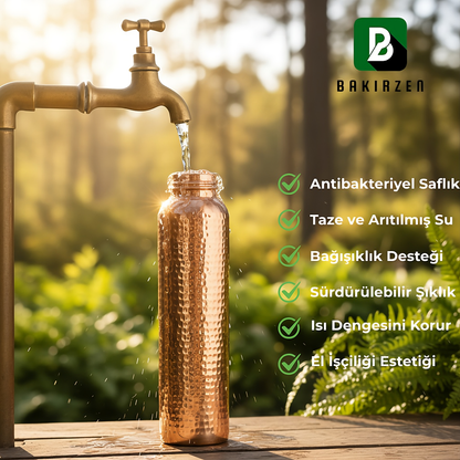 Kalaylı Saf Bakır Matara (700 ml)